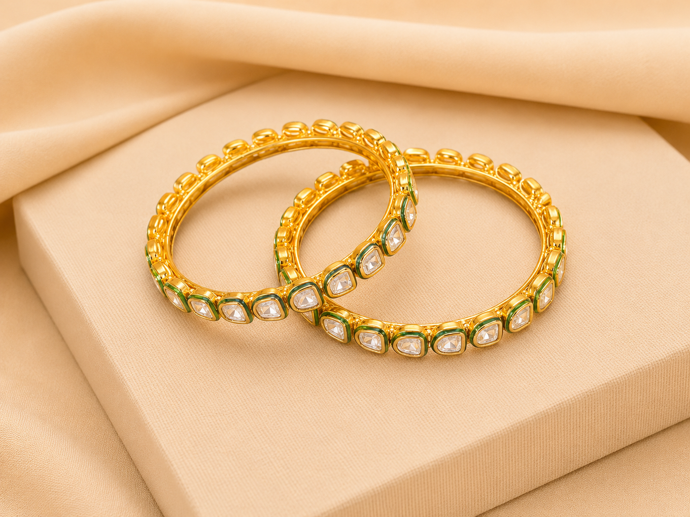 Classic Gold Kundan Bangel