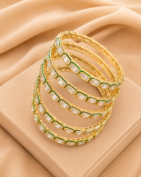 Premium Layered Kundan Bangles