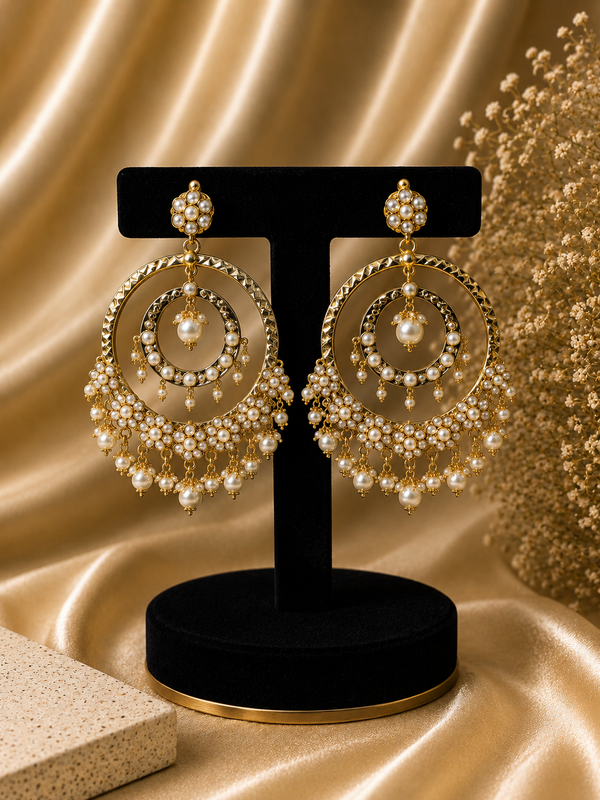 Royal Pearl Chandbali