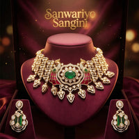 Rajwada Emerald Set