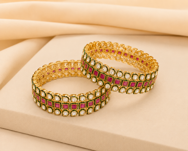 Designer kundan Bangels