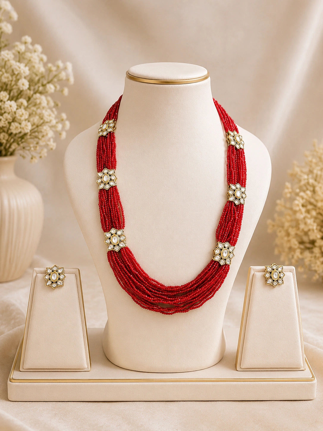 Heritage Ruby Kundan Har set