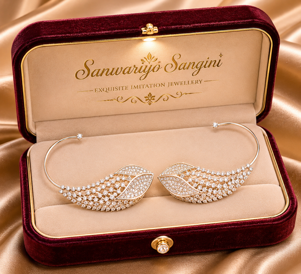 Luxury Leaf Vine Ear Cuff Earrings