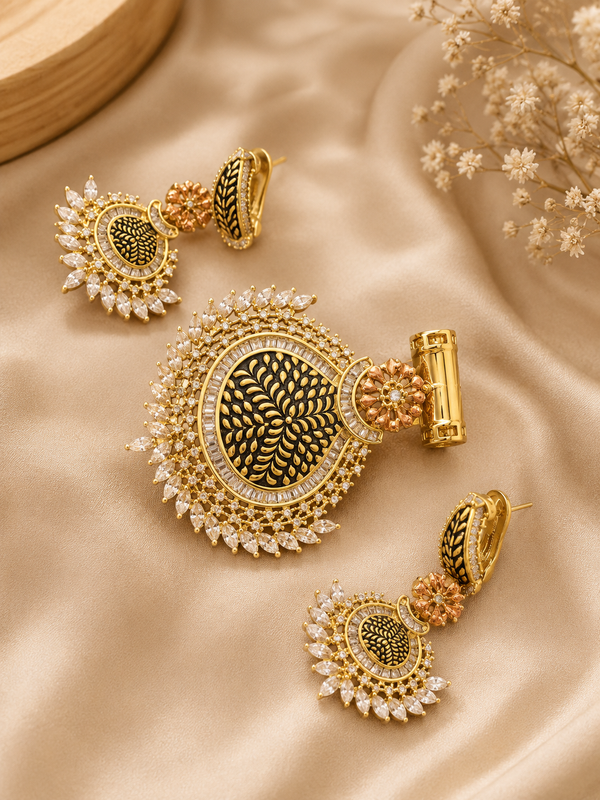 Noir Royale Designer Pendant Set
