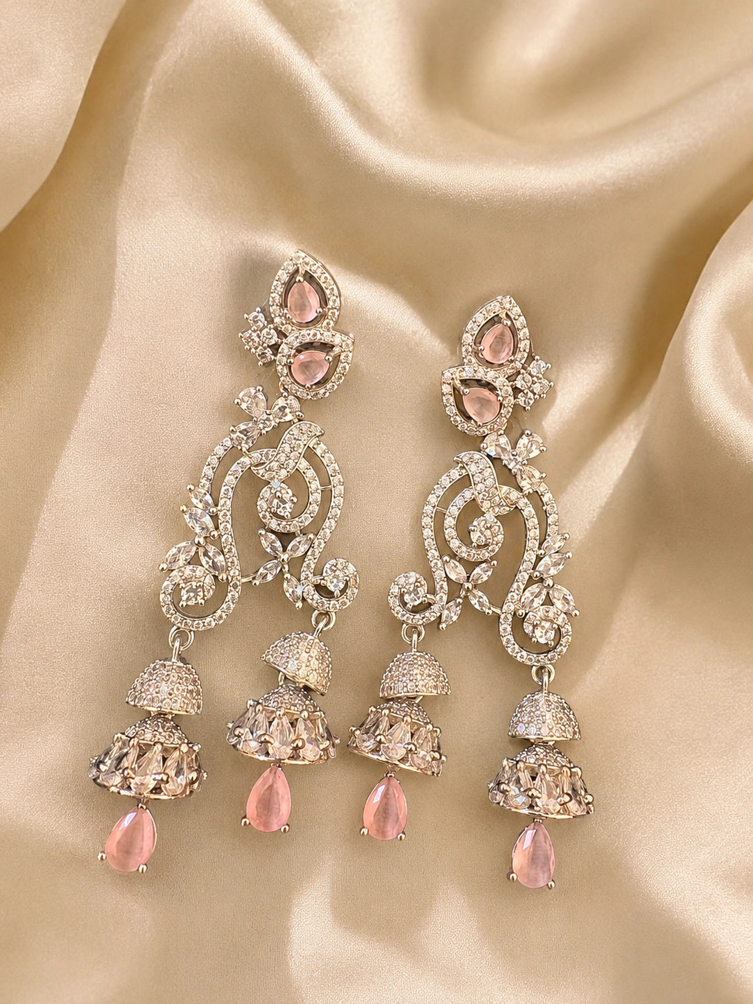 Noor Crystal Chandelier Earrings
