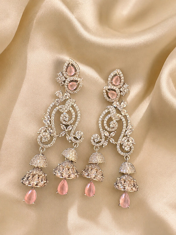 Noor Crystal Chandelier Earrings