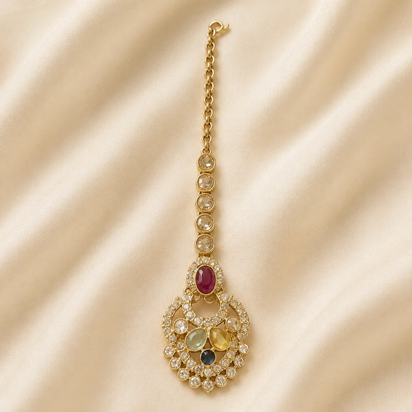 Royal Navratna Heritage Maang Tikka
