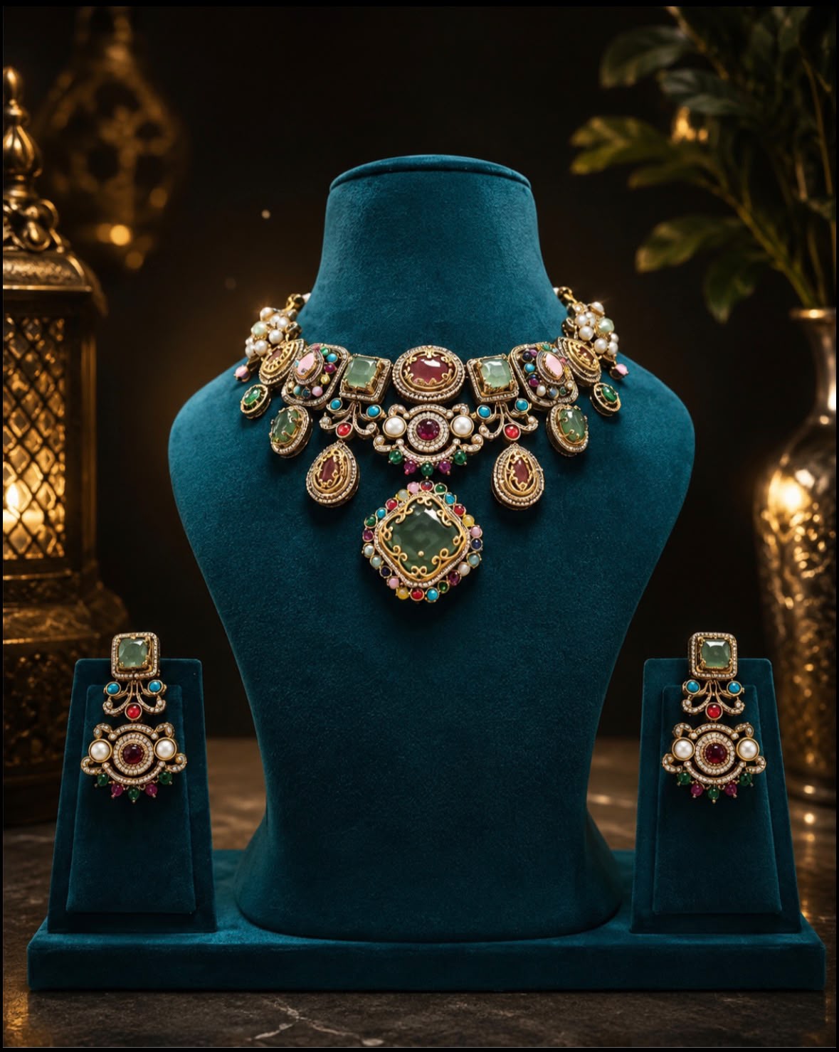 Sabyasachi-Inspired Traditional Necklace Set